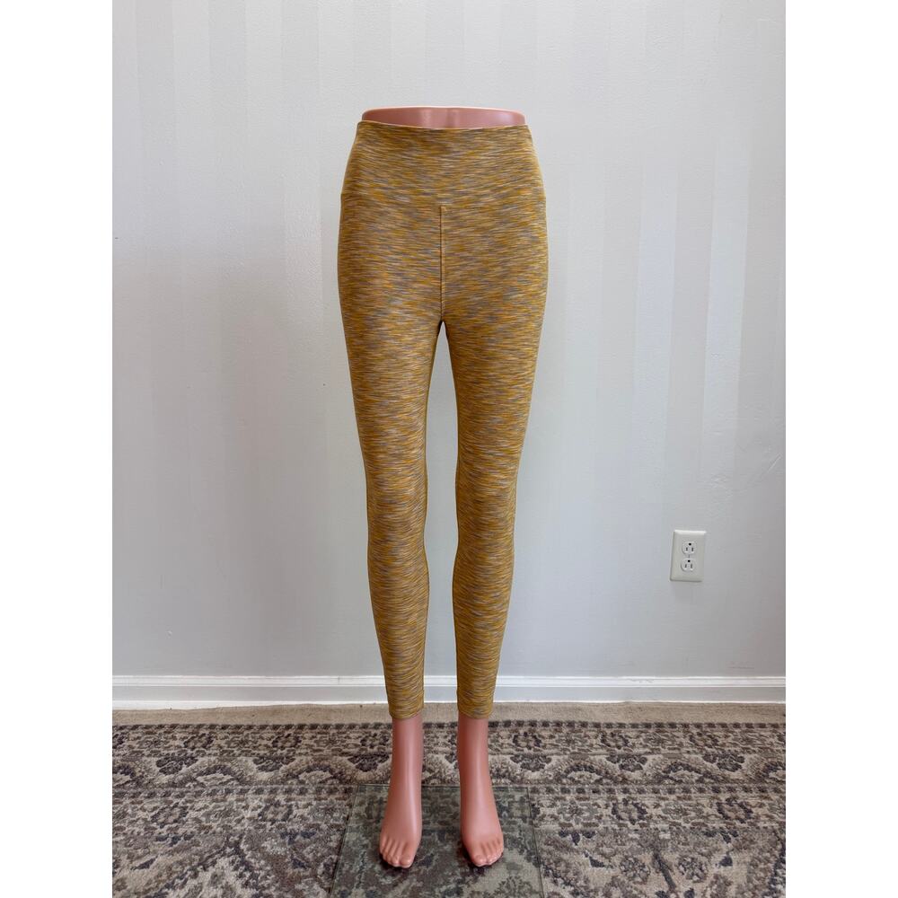 OUTDOOR VOICES Flow Freeform Women’s Heather Mustard Yellow/Gray Leggings Sz M